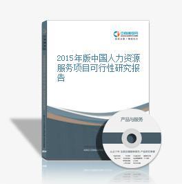 2015年版中国人力资源服务项目可行性研究报告解读